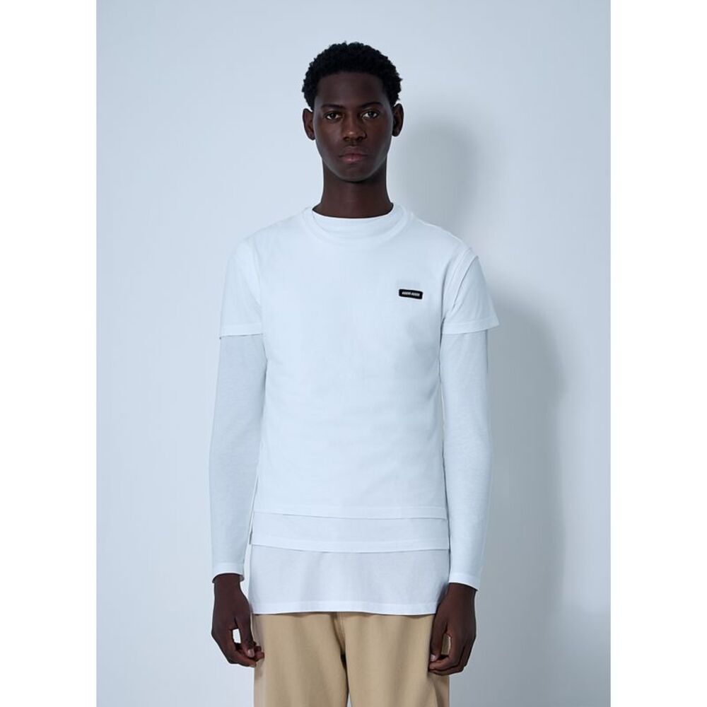Miu Miu Men Set Of Three Logo Motif T-Shirts